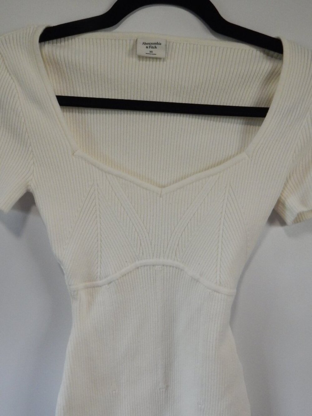 Abercrombie & Fitch Corset Sweetheart Knit Bodysuit XS